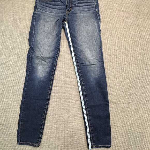 American Eagle Outfitters Size 6 Hi-Rise Jegging Super Stretch Reg Blue Denim - Picture 8 of 12